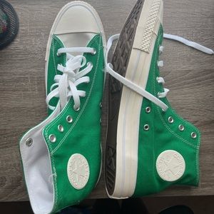 Mens size 13 custom Converse, never worn, “K” on the left side